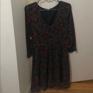 Dark floral dress